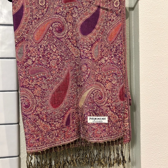 Pashmina Paisley Floral Print Shawl Wrap Scarf - Picture 2 of 2